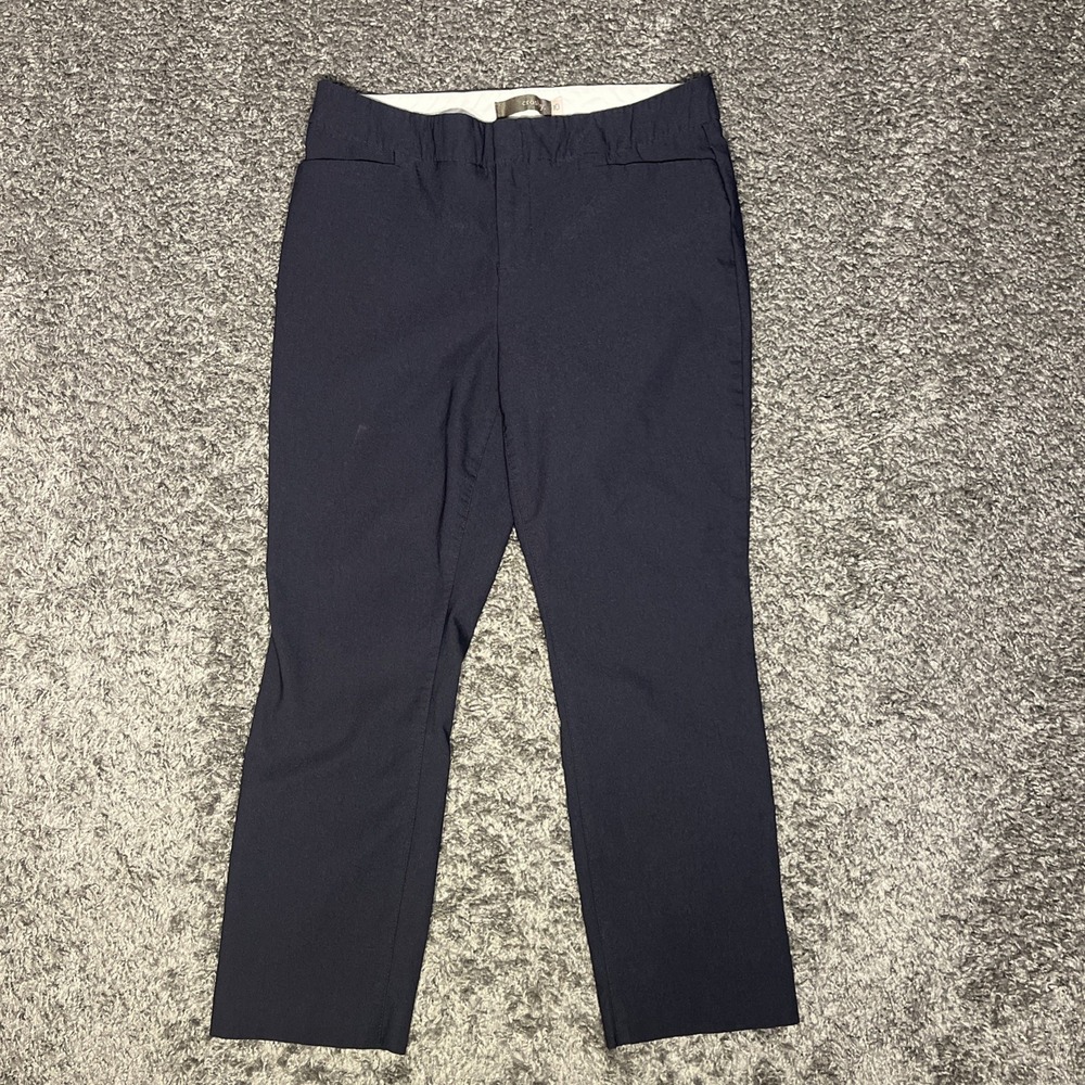 Crosby Black Stretch Mid Rise SlimAnkle Trouser Womens Pants Size 10
